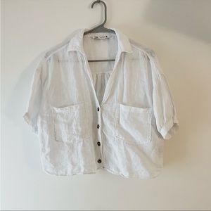 Women’s Zara Top White Size Small